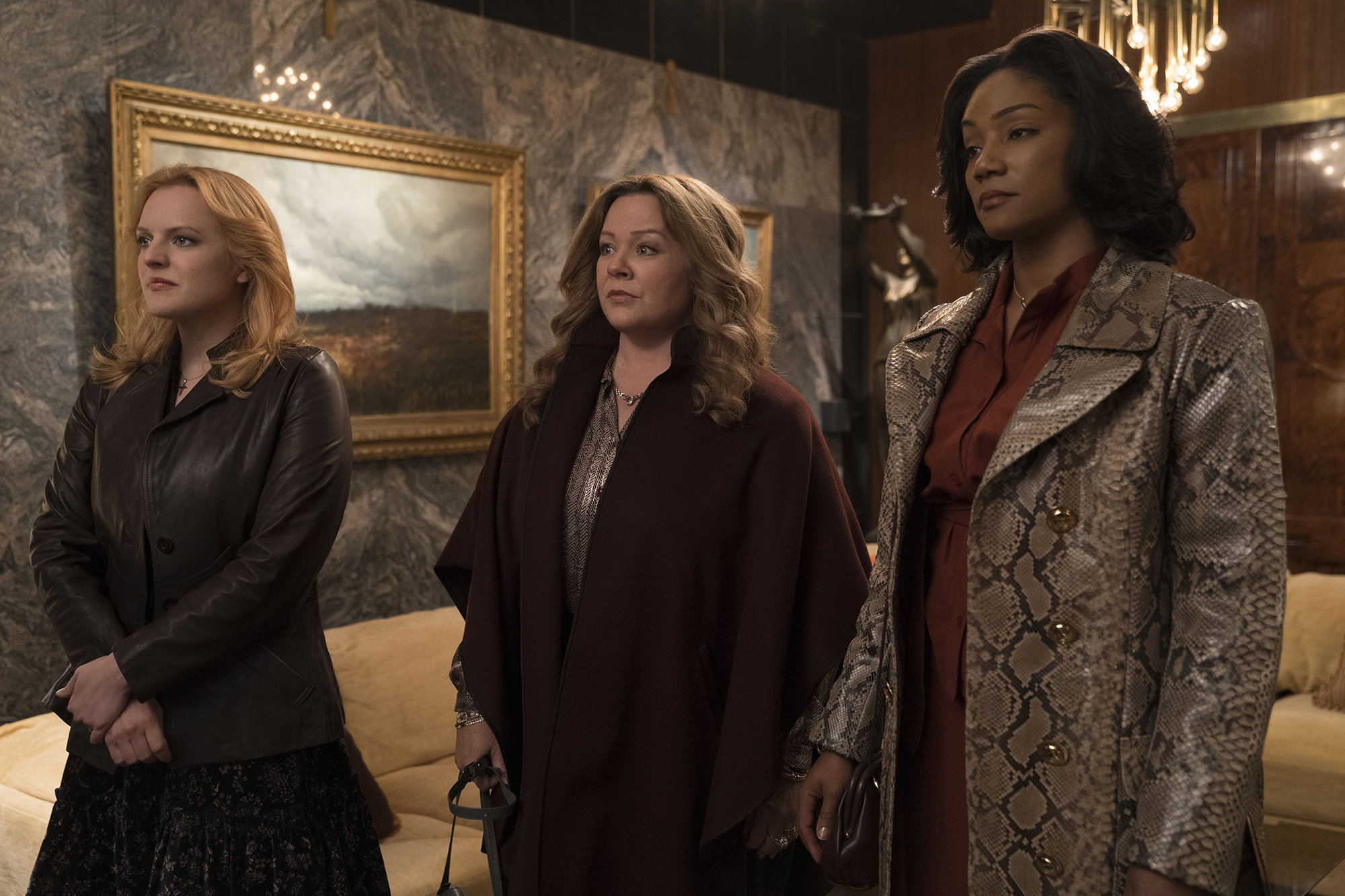 Melissa McCarthy, Tiffany Haddish, and Elizabeth Moss star in Warner Bros. The Kitchen