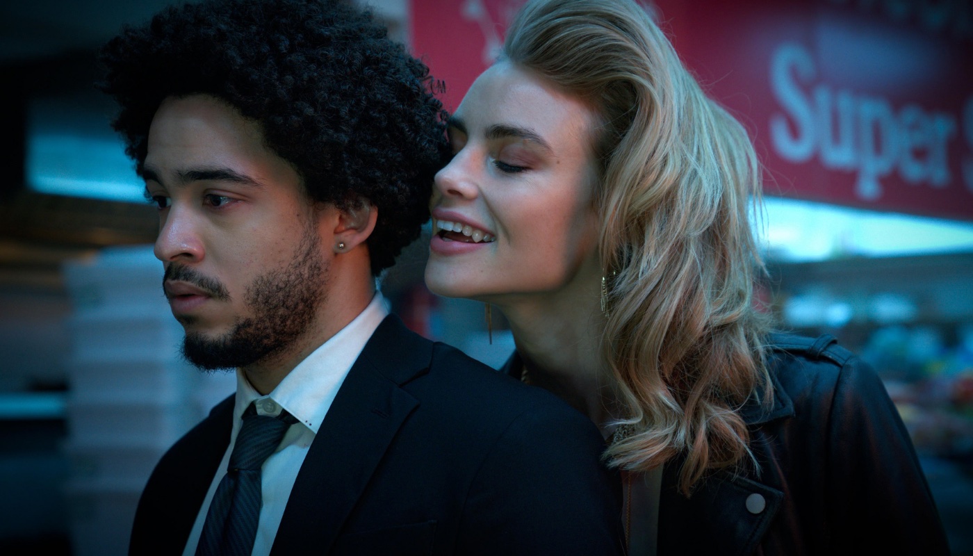 Jorge Lendeborg Jr and Lucy Fry in Netflix's Night Teeth