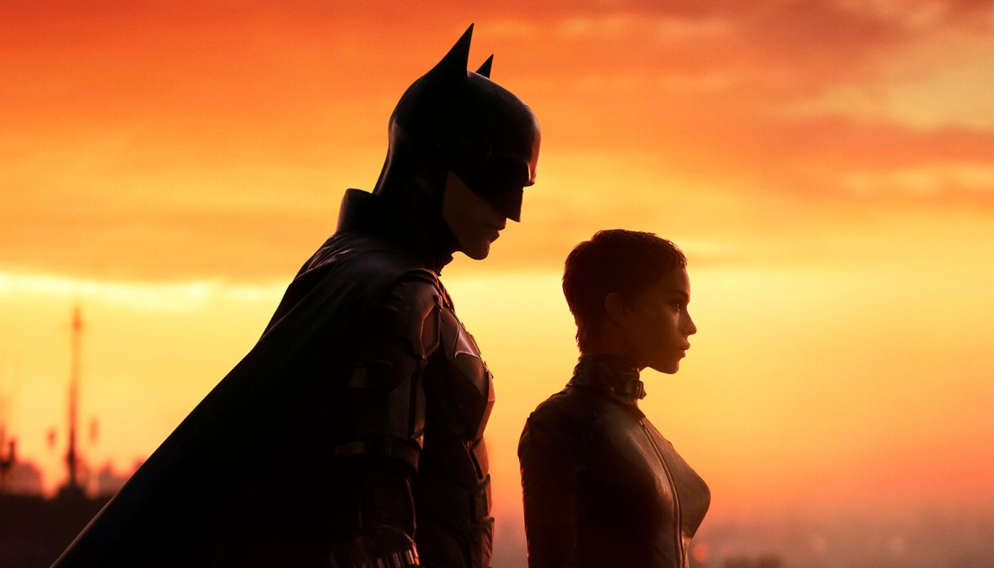 Robert Pattinson and Zoë Kravitz as The Batman and Catwoman